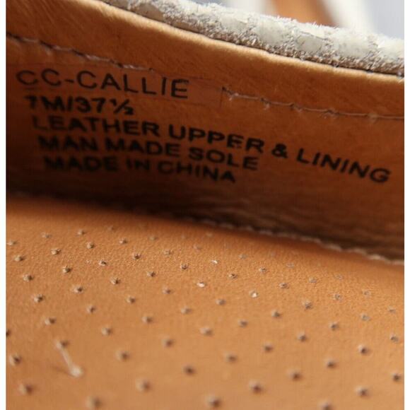 Corso Como Shoes Womens 7 Ballet Flats Fashion Leather Classic Callie Metallic - Picture 14 of 14